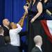 President Obama greets supporters after giving a speech on education at the Al Glick Fieldhouse on Friday morning.  Melanie Maxwell I AnnArbor.com